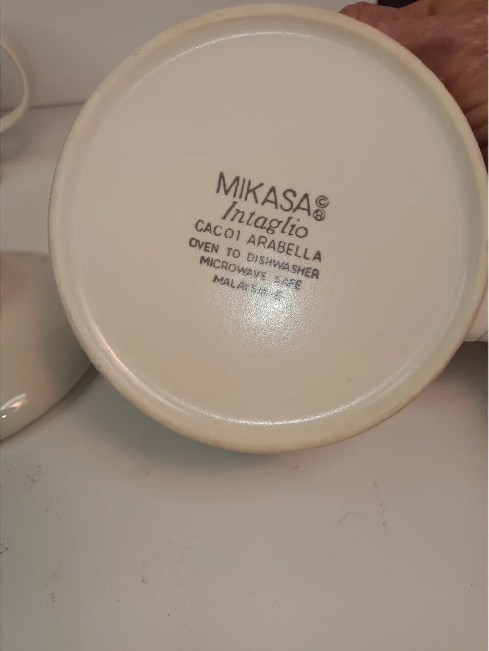 Mint Mikasa Arabella Creamer and Sugar Bowl with Lid Set CAC01 Vintage Mint